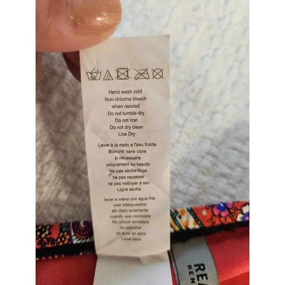 NWT Kenneth Cole Paisley Tummy Control Swim Shorts 1X - Picture 12 of 12